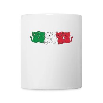 italian flag cat italian italy - Mug - white - Front