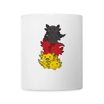 German flag Axolotl German Germany - Mug - white - Front