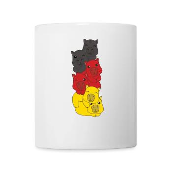 German flag Capybara German Germany - Mug - white - Front