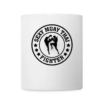 Combattante sexy de Muay Thai - Combattante de Muay Thai - Mug blanc - blanc - Devant