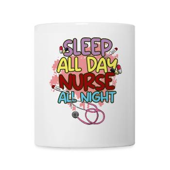 Infirmière Service de nuit Énergie I Cadeau - Mug blanc - blanc - Devant