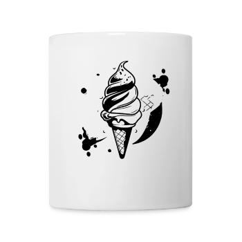 Graphique de crème glacée - Mug blanc - blanc - Devant