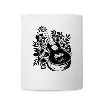 Ukulele Comic Look - Tasse - Weiß - Vorne