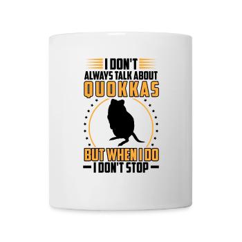 Quokka Beuteltier Rede über Quokka - Tasse - Weiß - Vorne