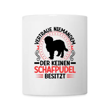 Schafpudel Ich besitze einen Hütepudel - Tasse - Weiß - Vorne