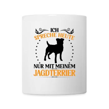Hunting Terrier Talk only to German Hunting Dog - Mug - white - Front
