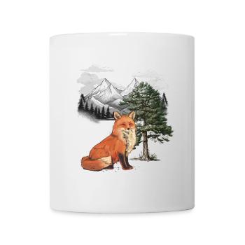 Fuchs Füchse Natur Märchen Wald Natur Baum - Tasse - Weiß - Vorne