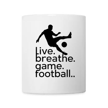 football - Mug blanc - blanc - Devant