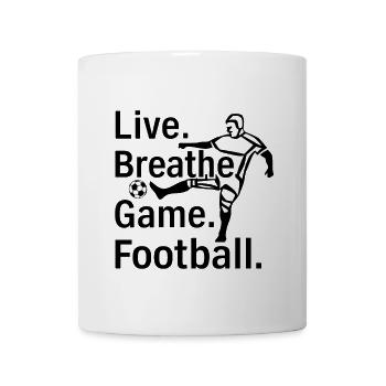 Illustration puissante du défi de football - Mug blanc - blanc - Devant