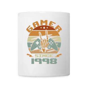 Gamer seit 1998 - Gaming-Jubiläumsgeschenk 1998 - Tasse - Weiß - Vorne