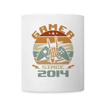 Gamer Since 2014 - Gaming Cadeau Anniversaire 2014 - Mug blanc - blanc - Devant