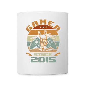 Gamer seit 2015 - Gaming Jubiläumsgeschenk 2015 - Tasse - Weiß - Vorne
