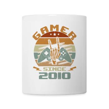 Gamer seit 2010 - Gaming-Jubiläumsgeschenk 2010 - Tasse - Weiß - Vorne