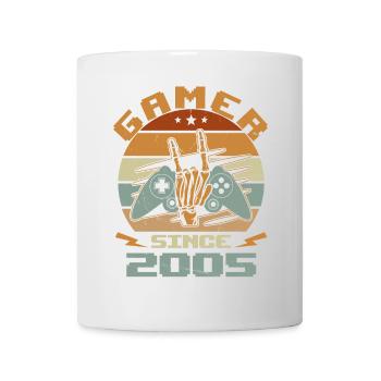 Gamer seit 2005 - Gaming Jubiläumsgeschenk 2005 - Tasse - Weiß - Vorne
