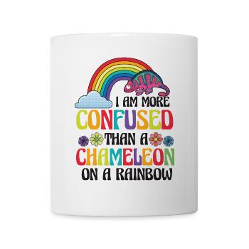 I'm more confused than a chameleon - Mug - white - Front