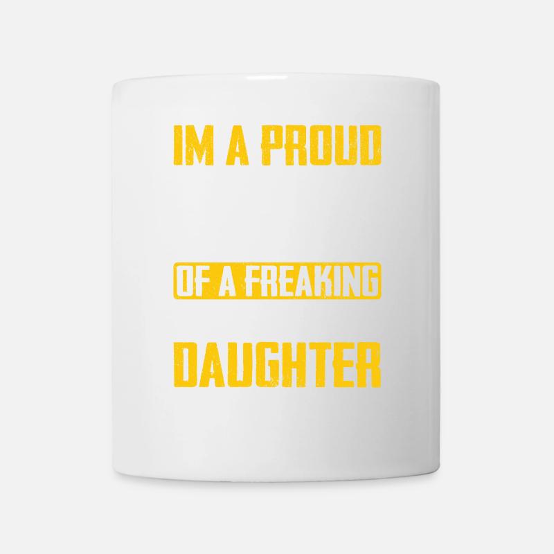 Fier papa d’une fille géniale Tee - Mug blanc - blanc