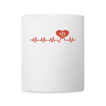 Ballet Dancer Girl Ballet Gymnastics Heartbeat - Mug - white - Front