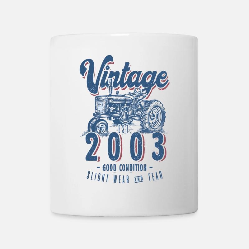 Oldtimer Traktor Bauer Geburtstag Jahrgang 2003 - Tasse - Weiß