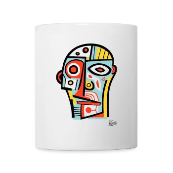 Abstract Cubism: The Head and the Face - Mug - white - Front