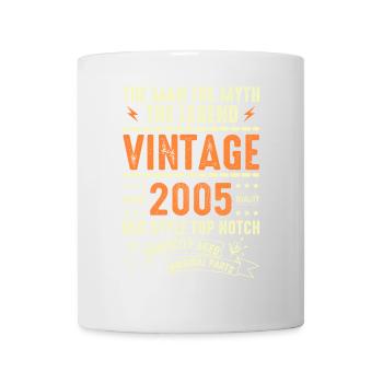 2005 Jubiläumsgeschenk Jahrgang 2005 Vintage 2005 - Tasse - Weiß - Vorne