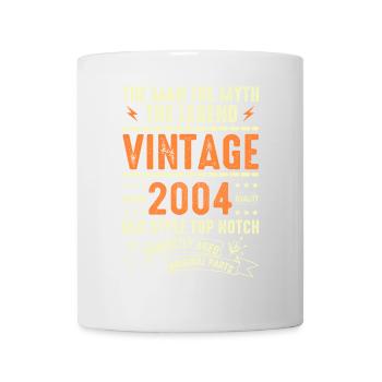 2004 Jubiläumsgeschenk Jahrgang 2004 Vintage 2004 - Tasse - Weiß - Vorne