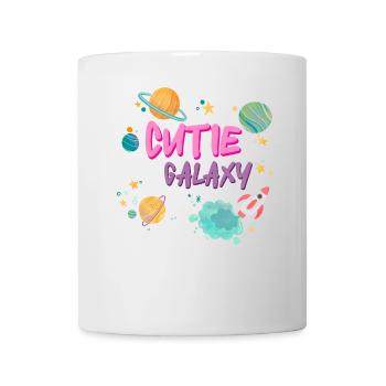 Galaktisch Süß: "Cutie of the Galaxy Mädchen, Girl - Tasse - Weiß - Vorne