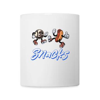 Plaisir patriotique : hot-dogs et baseball du 4 juillet - Mug blanc - blanc - Devant