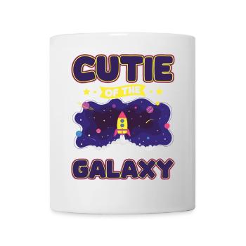 Galaktisch Süß: "Cutie of the Galaxy Mädchen, Girl - Tasse - Weiß - Vorne