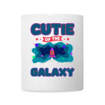 Galaktisch Süß: "Cutie of the Galaxy Mädchen, Girl - Tasse - Weiß - Vorne