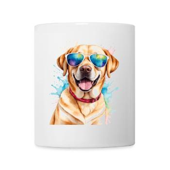 Lunettes de soleil Labrador Retriever Dog Design Print - Mug blanc - blanc - Devant