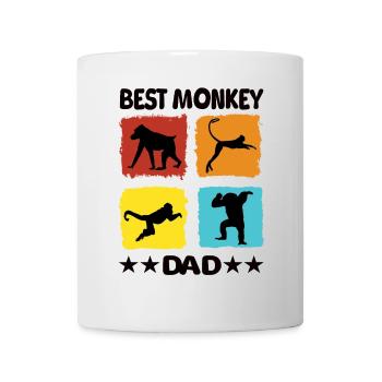 Best Monkey Dad - Tasse - Weiß - Vorne