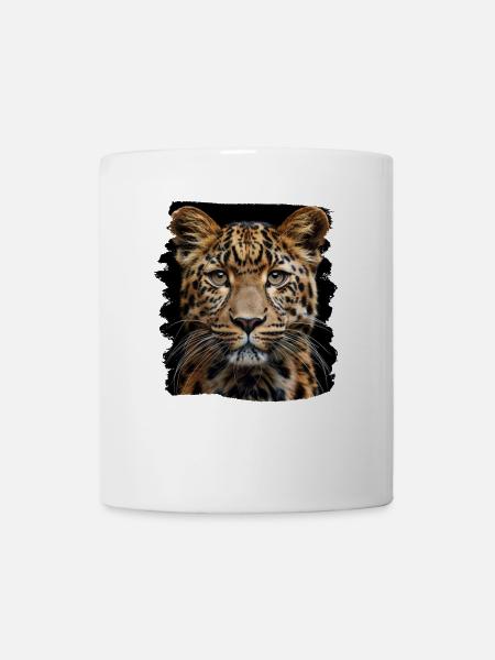 Leoparden Leopard - Tasse - Weiß