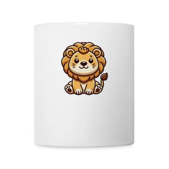 Lion Animaux mignons pour enfants Lions - Mug blanc - blanc - Devant