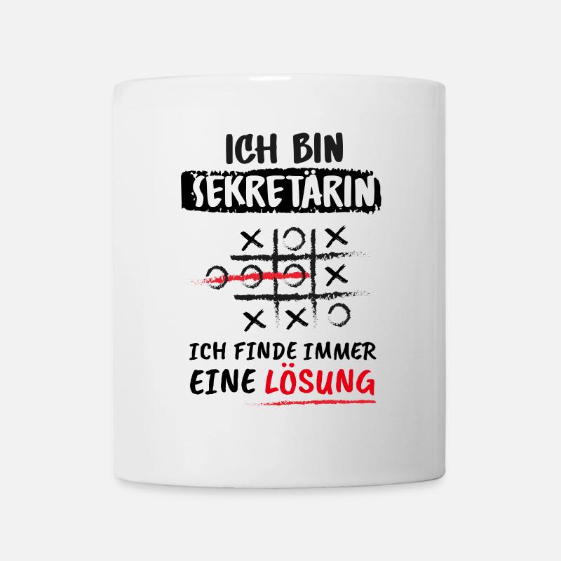 Sekretärin Spruch Lustig Assistenz Beruf Geschenk - Tasse - Weiß