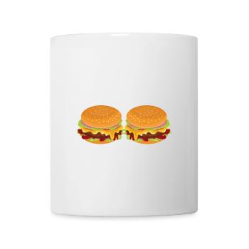 Powered By Cheeseburger - Mug - white - Front