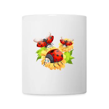 Funny Ladybug Perfect for Women and Girls - Mug - white - Front