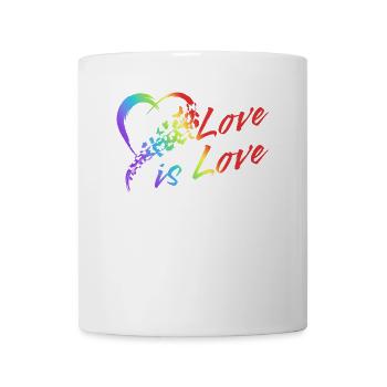 Gender Lesben, Schwule, Trans, Queer Regenbogen - Tasse - Weiß - Vorne