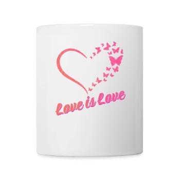Gender Lesben, Schwule, Trans, Queer Regenbogen - Tasse - Weiß - Vorne