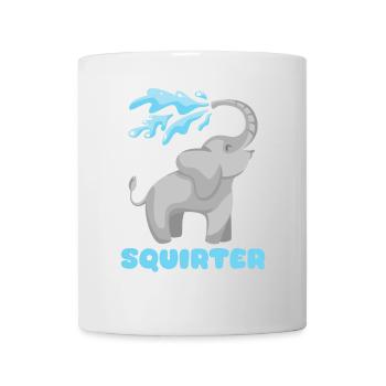 Lustiger Elefant Unangemessener Witz, Nerd, Geek - Tasse - Weiß - Vorne