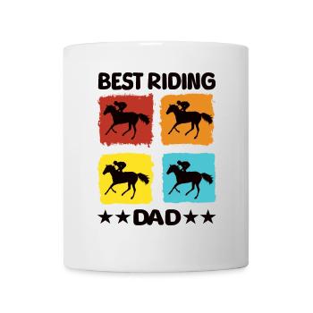 Best Riding Dad - Tasse - Weiß - Vorne