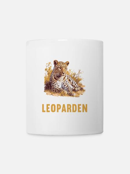 Leoparden Leopard - Tasse - Weiß