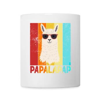 Funny Llama Dad Papalapap Perfect Father's Day - Mug - white - Front