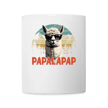Funny Llama Dad Papalapap Perfect Father's Day - Mug - white - Front