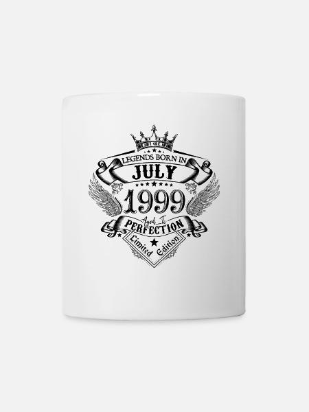 1999 Juli 1999 Geburtstag Juli 1999 - Tasse - Weiß