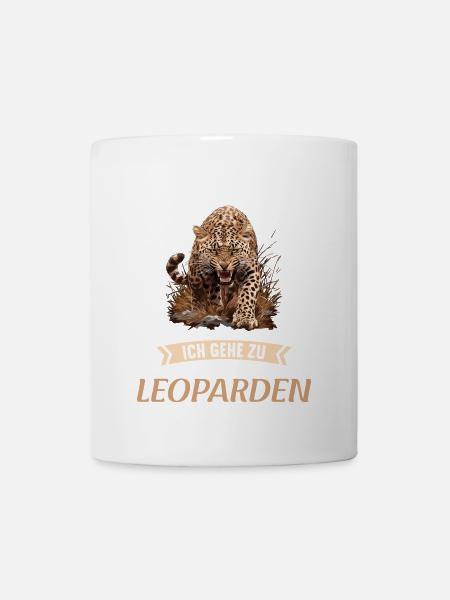 Leoparden Leopard - Tasse - Weiß