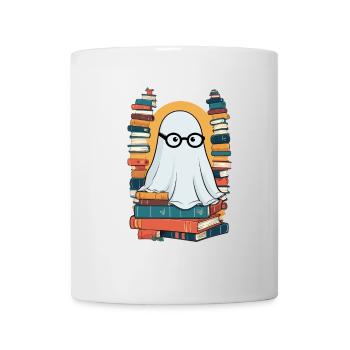 Reading Halloween Ghost Book Lover Style - Mug - white - Front