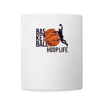 Basketteur basketteur basketteur « HOOP-LIFE » - Mug blanc - blanc - Devant