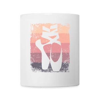 Ballettschuhe Vintage Frau Ballerina - Tasse - Weiß - Vorne