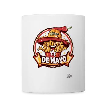 Cinco de Mayo : Mayo et frites au sombrero - Mug blanc - blanc - Devant