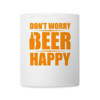 Ne vous inquiétez pasBière Joyeuse drôle Citations de bière - Mug blanc - blanc - Devant